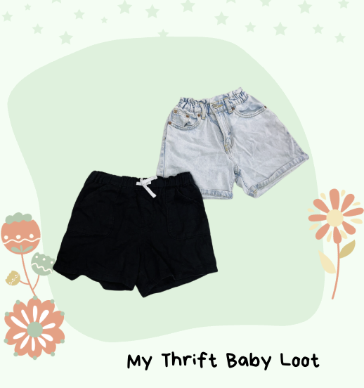 Preloved Zara girls denim shorts (5-6 years)